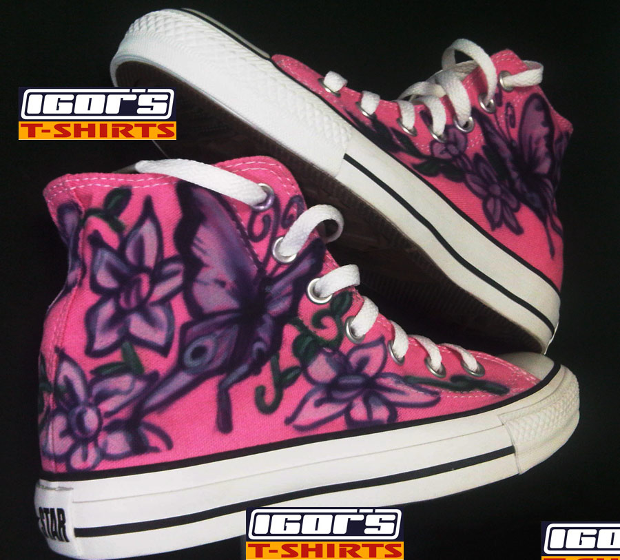airbrushed converse sneakers