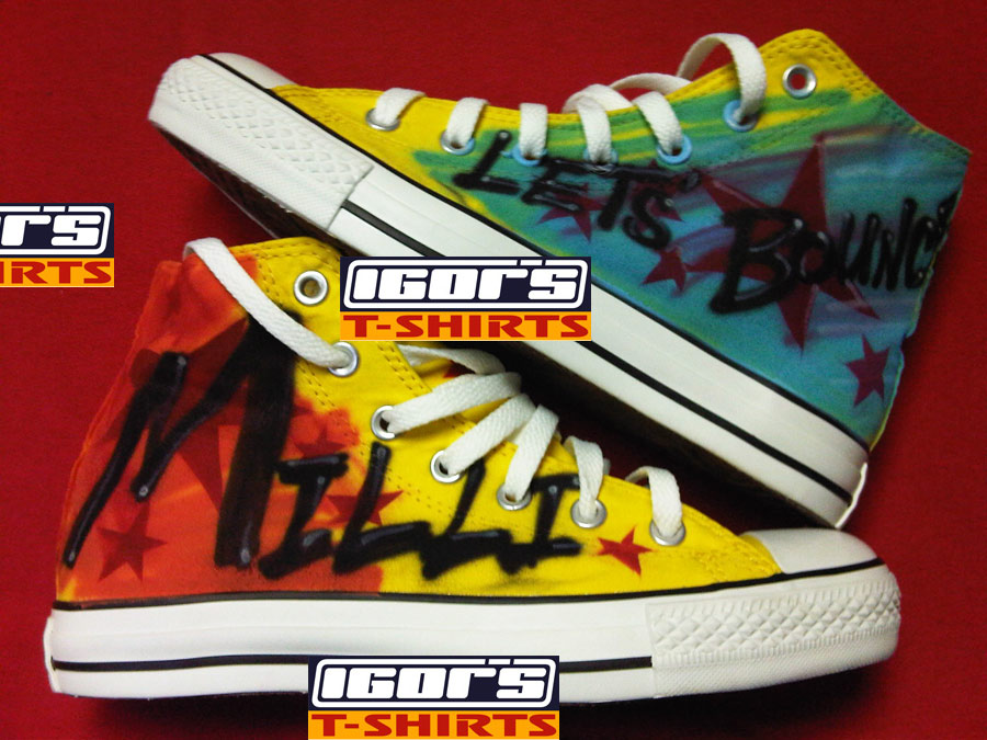 airbrushed converse sneakers